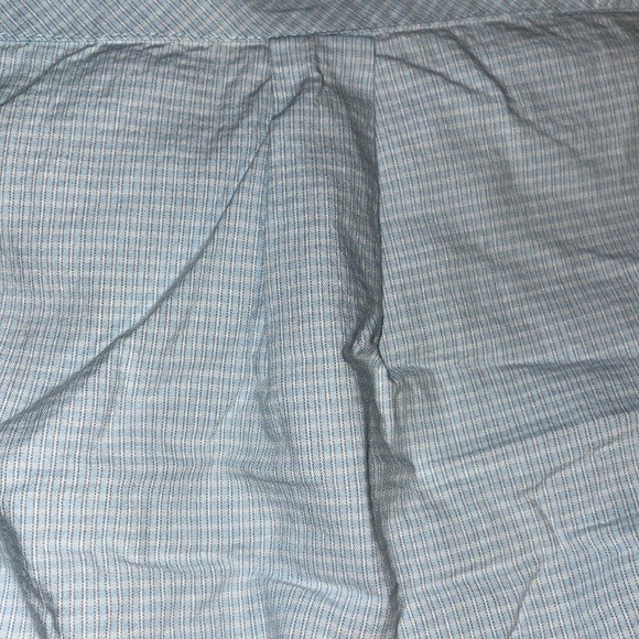 The children’s Place blue button down with white stripe shirt 12 months - Picture 2 of 4